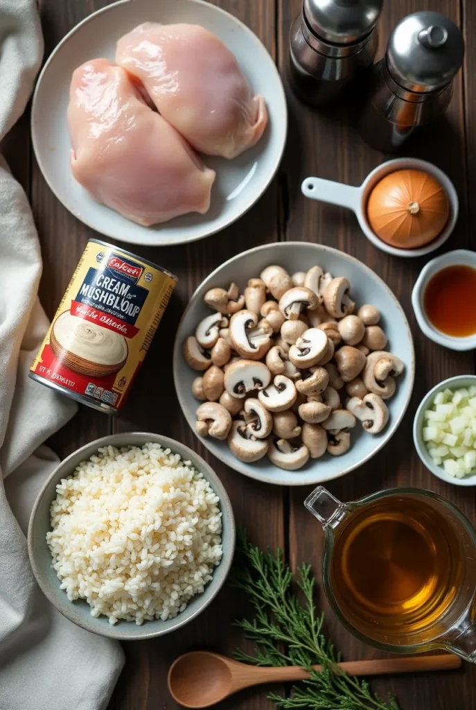 cream of mushroom chicken and rice