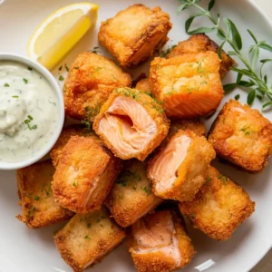 Fried Salmon Bites