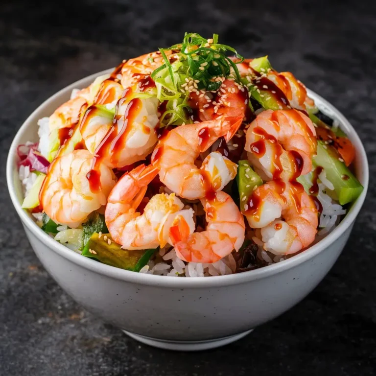 shrimp rice bowl