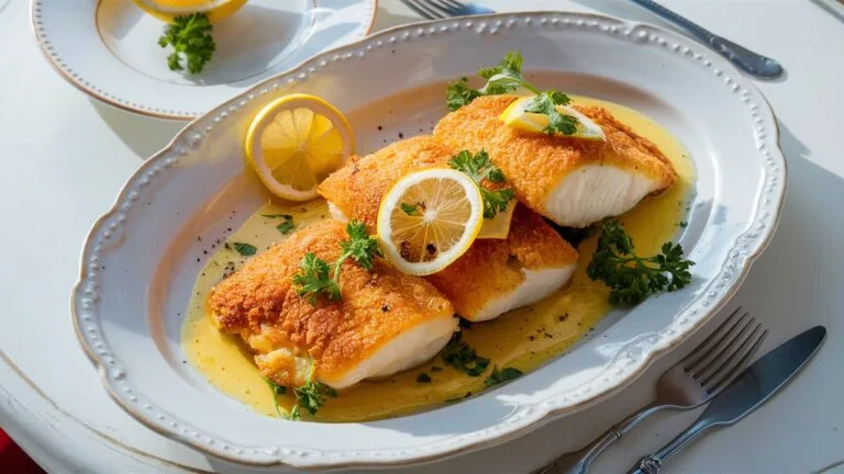 Lemon Butter Baked Cod