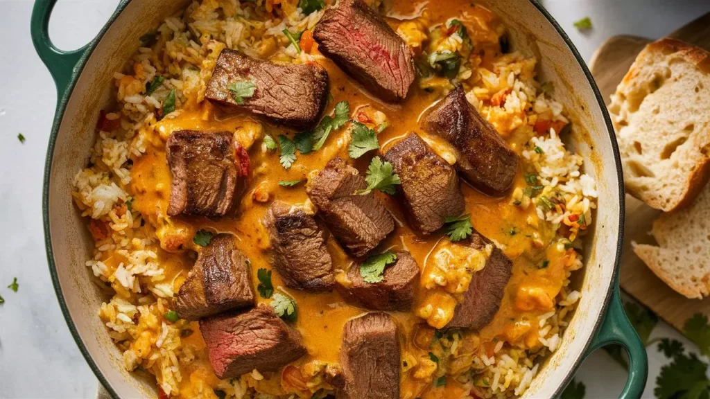 Steak & Queso Rice