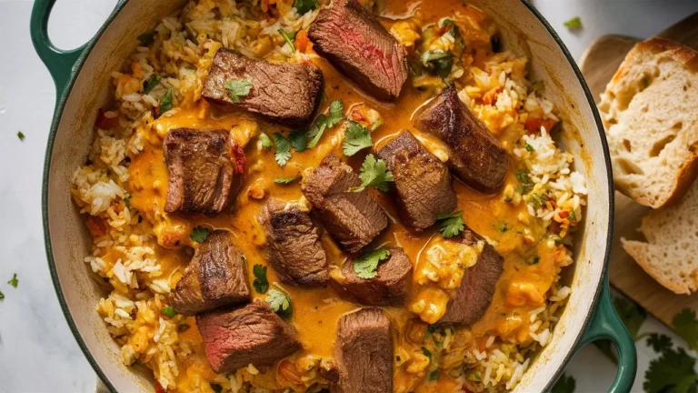 Steak and Queso Rice