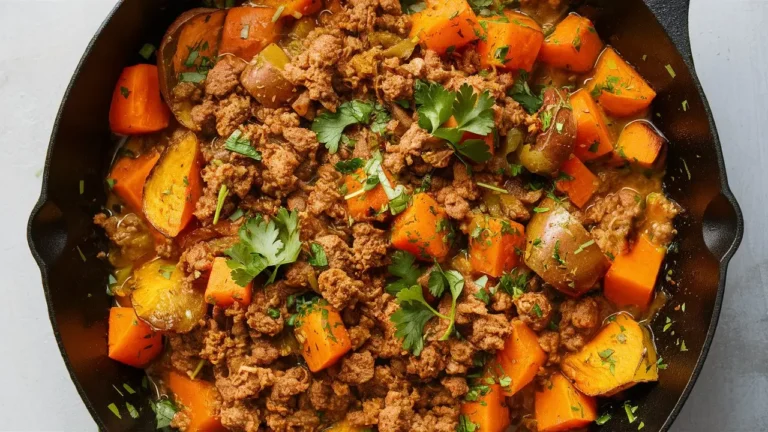 Ground Turkey and Sweet Potato Skillet