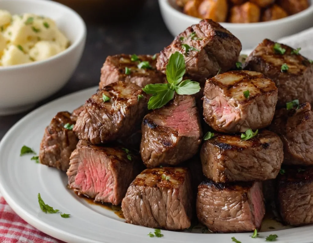 Cajun Garlic Butter Steak Bites