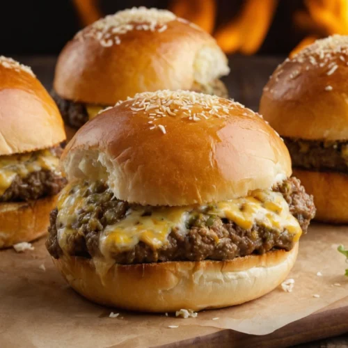 Garlic Parmesan Cheeseburger Bombs